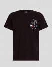CAMISETA TOMMY JEANS PEACE BADGE GRAPHIC TEE BLACK