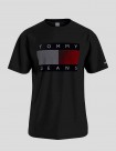 CAMISETA TOMMY JEANS REFLECTIVE WAVE TEE BLACK