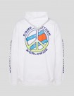 SUDADERA TOMMY JEANS TOGETHER WORLD PEACE HOODIE WHITE