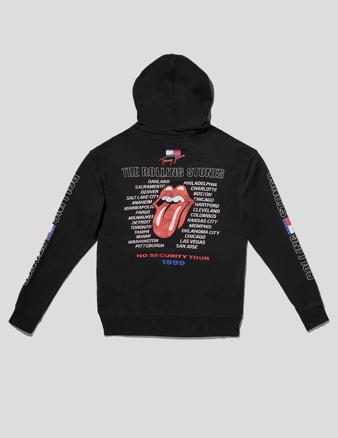 SUDADERA TOMMY JEANS ROLLING STONES REVISITED HOODIE BACK