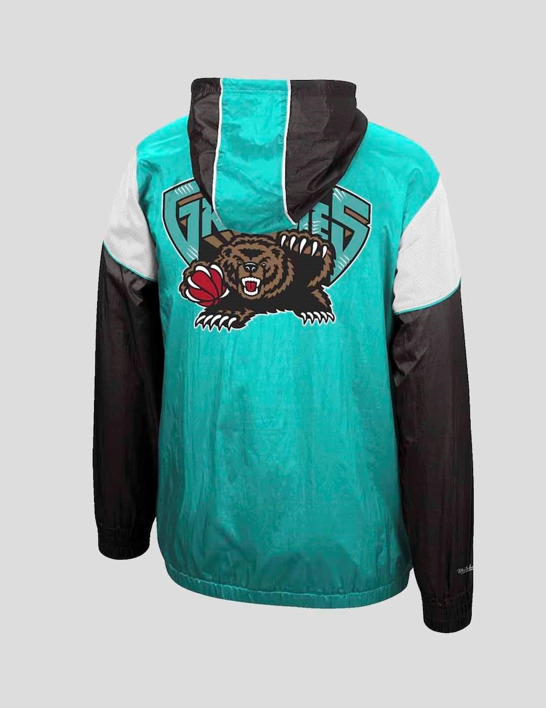 CHAQUETA MITCHELL & NESS HIGHLIGHT REEL VANCOUVER GRIZZLIES WINDBREAKER TEAL