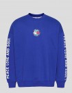 SUDADERA TOMMY JEANS  PEACE SMILEY CREW ROYAL BLUE