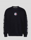 SUDADERA TOMMY JEANS  PEACE SMILEY CREW BLACK