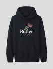 SUDADERA BUTTER GOODS LEAVE NO TRACE HOODIE BLACK