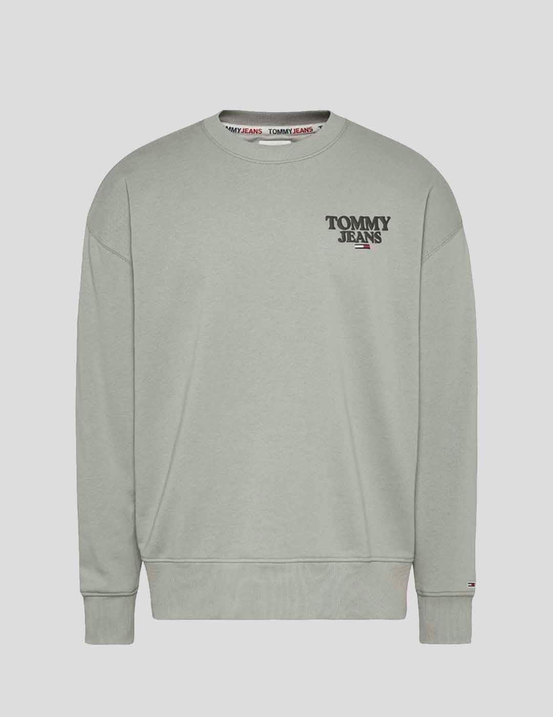 SUDADERA TOMMY JEANS TONAL ENTRY GRAPHIC CREW GREEN
