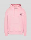 SUDADERA TOMMY JEANS SIGNATURE HOODIE PINK