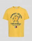 CAMISETA TOMMY JEANS TJM TOMMMY BAGELS TEE YELLOW