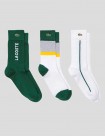 CALCETINES LACOSTE PACK 3 CALCETINES BLANC/ARGENT CHINE/GENET