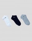 CALCETINES LACOSTE PACK 3 CALCETINES ARGENT CHINE/MARINE/BLANC