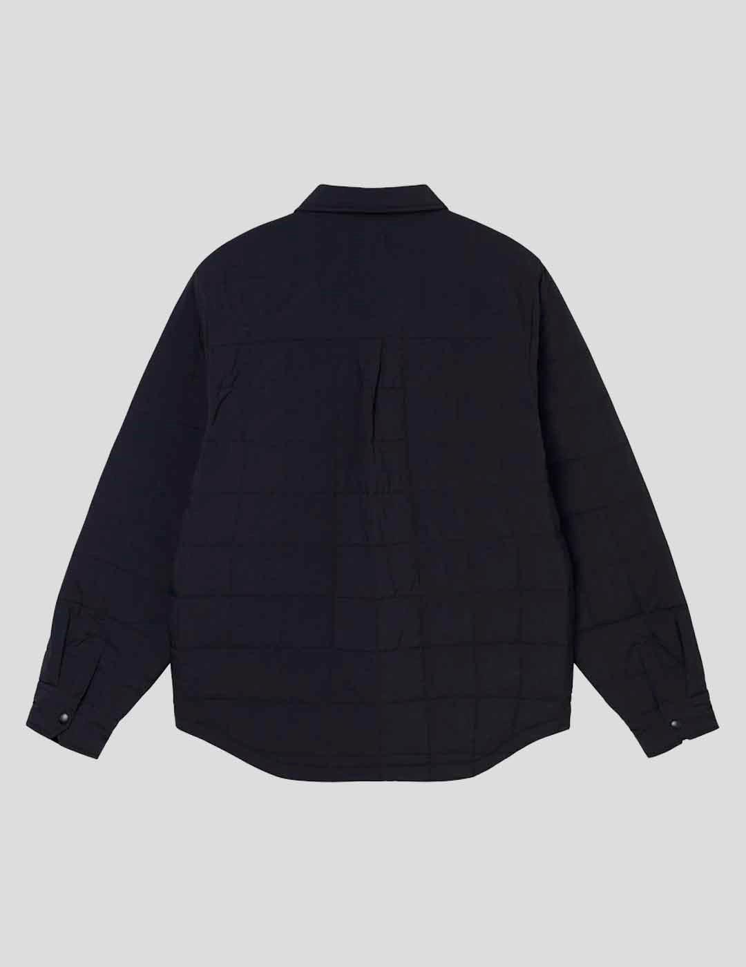 CHAQUETA STUSSY QUILTED FATIGUE SHIRT BLACK