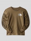 CAMISETA THE NORTH FACE PRINTED HEAVYWEIGHT LS TEE OLIVE GREEN
