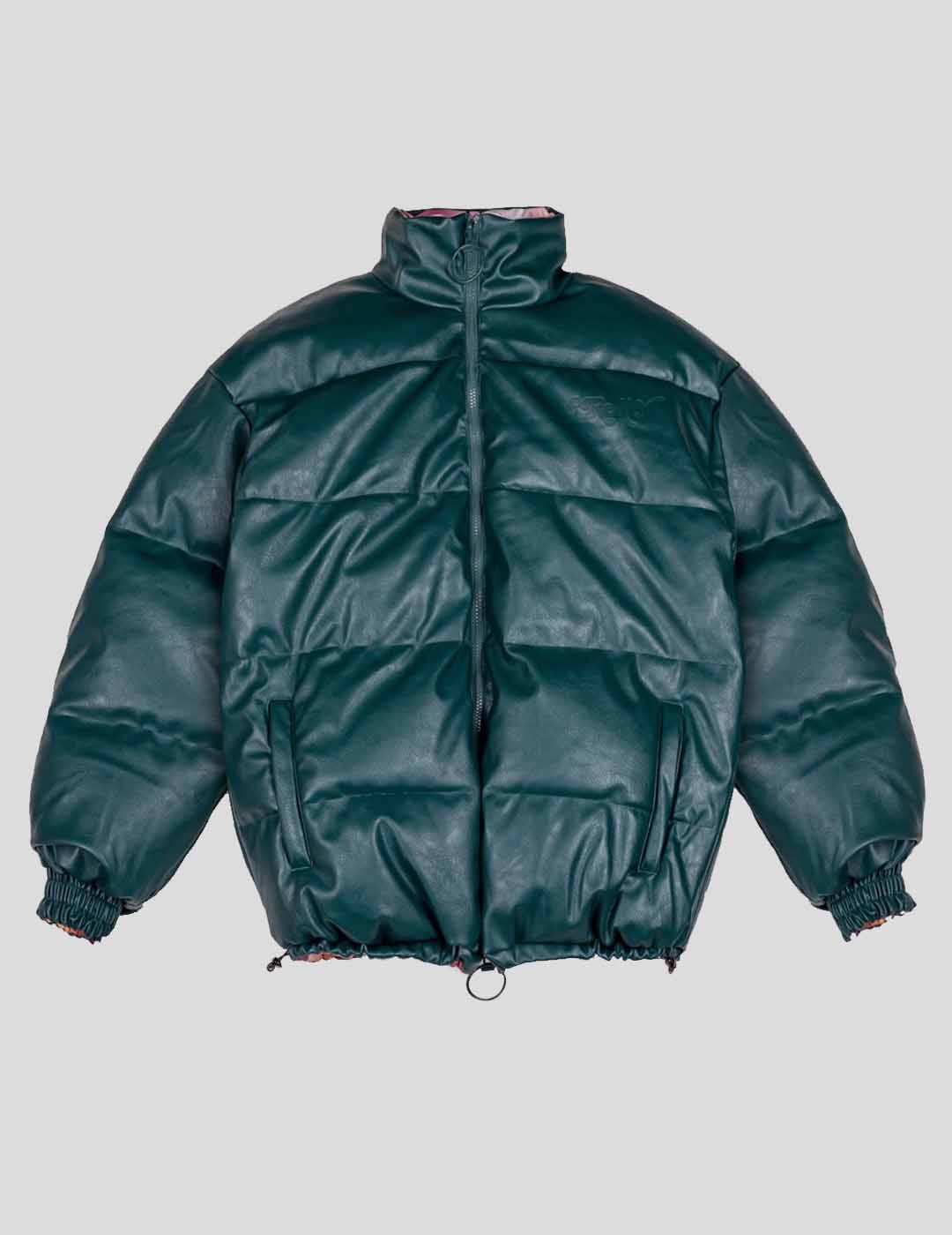 CAZADORA GRIMEY WESTBOUND LEATHER REVERSIBLE PUFFER GREEN