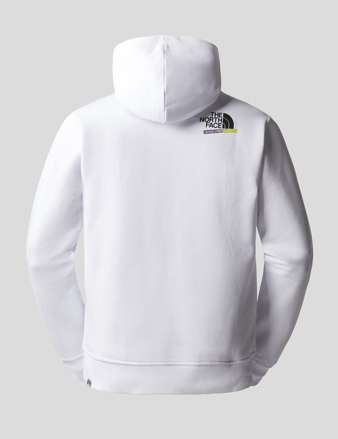 SUDADERA THE NORTH FACE GRAPHIC HOODIE TNF WHITE
