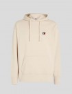 SUDADERA TOMMY JEANS RELAXED SMALL BADGE HOODIE BEIGE