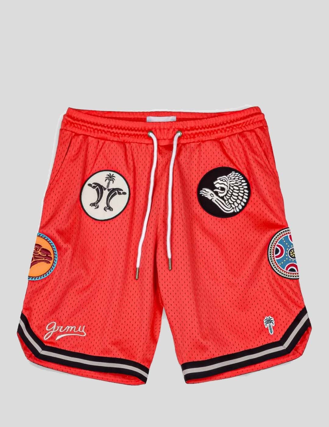 SHORTS GRIMEY THE CLOUT MESH BASKET SHORTS  RED