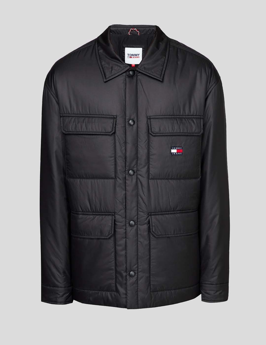 CHAQUETA TOMMY JEANS PADDED POLY WORKER JACKET BDS BLACK