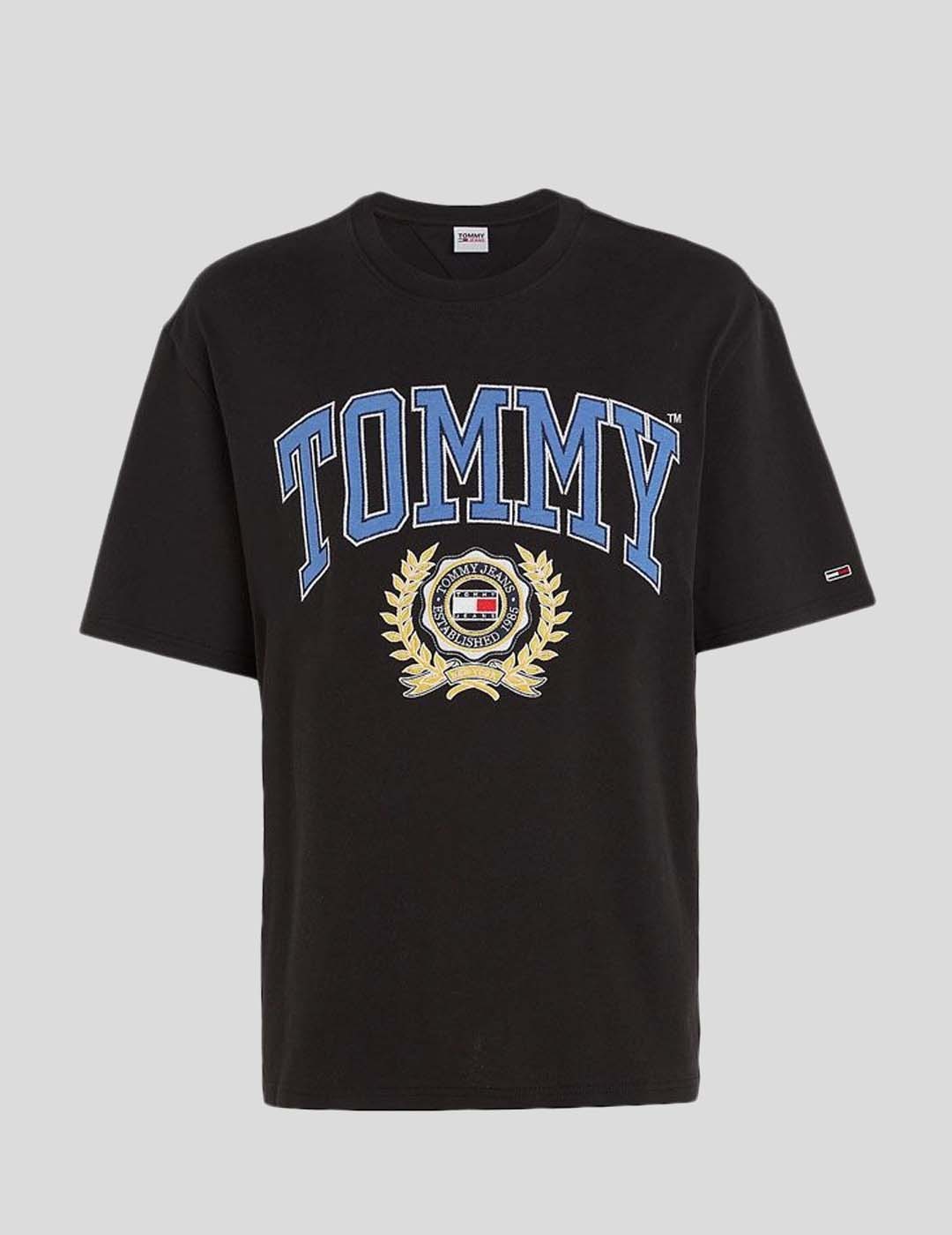 CAMISETA TOMMY JEANS COLLEGE OVERSIZE TEE BDS BLACK