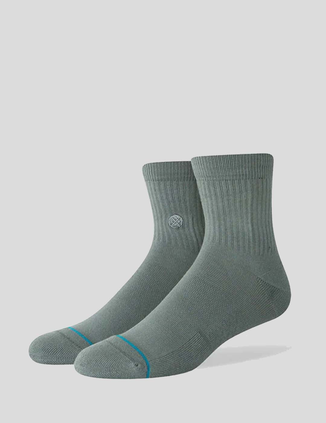 CALCETINES STANCE ICON QUARTER SOCKS  TEAL