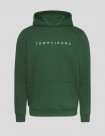 SUDADERA TOMMY JEANS LINEAR LOGO HOODIE L4L COURT GREEN