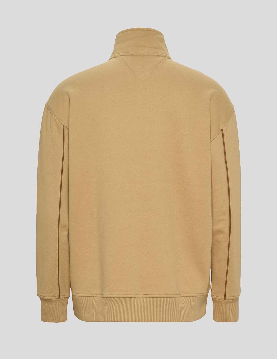 SUDADERA TOMMY JEANS LUXE ATHLETIC ZIP SWEATER AB0 BEIGE