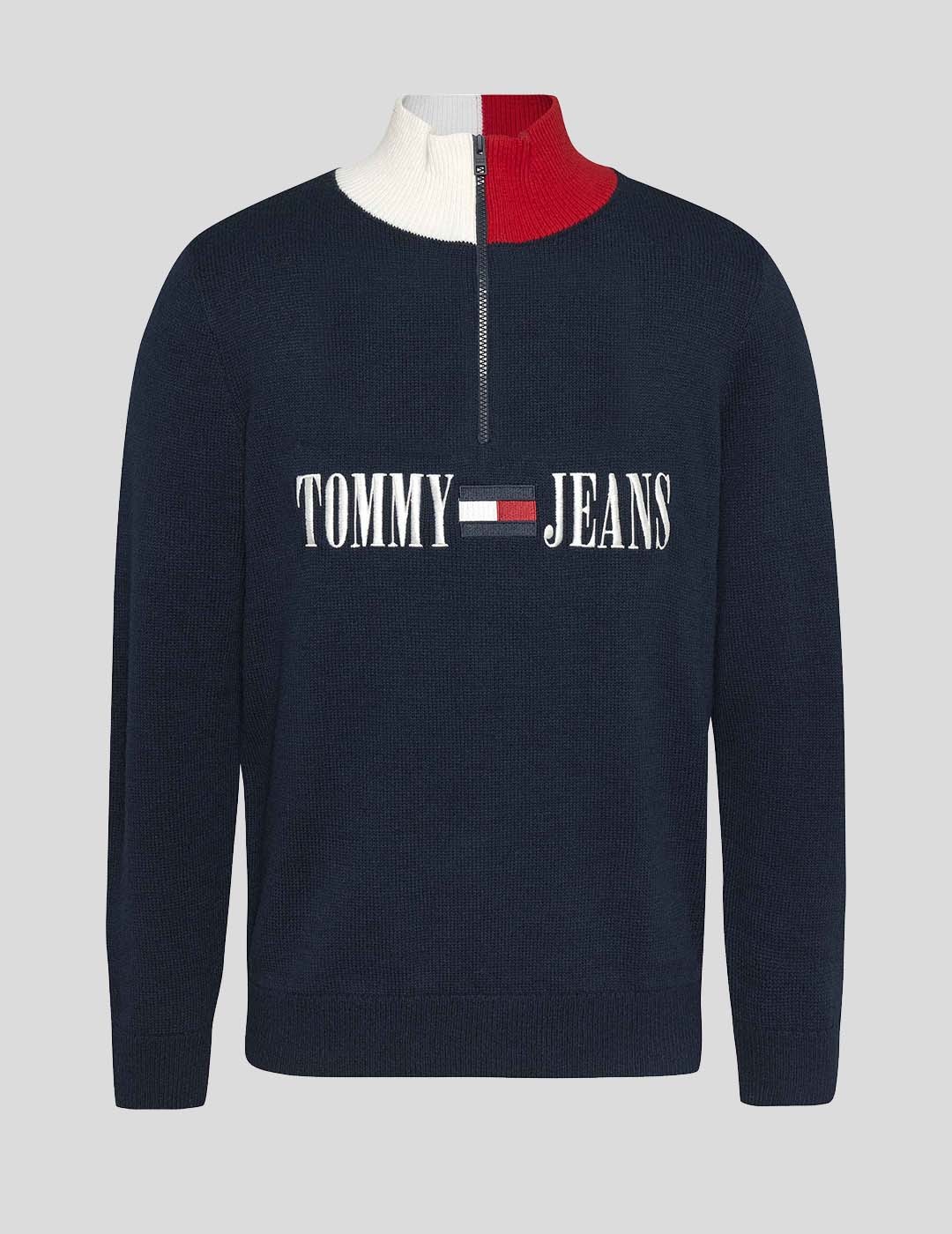 SUDADERA TOMMY JEANS SLIM ARCHIVE SWEATER  NAVY