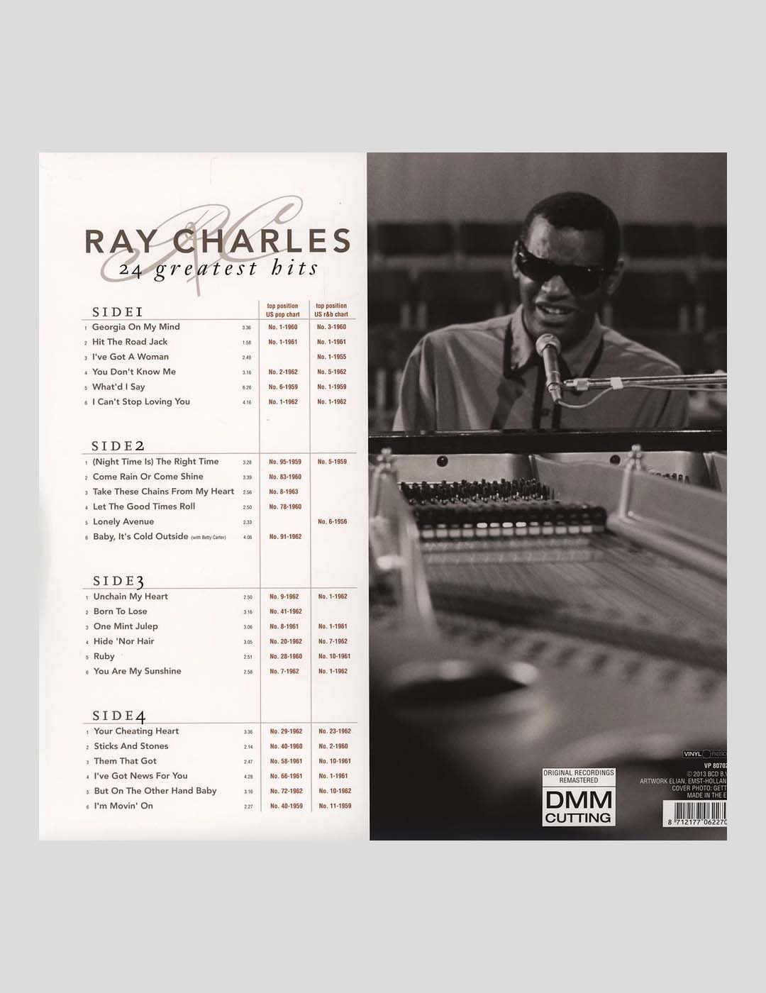 DISCO VINILO RAY CHARLES - 24 GREATEST HITS 2 LP VINYL