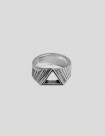 ACCESORIOS TWOJEYS TRIANGLE RING  SILVER