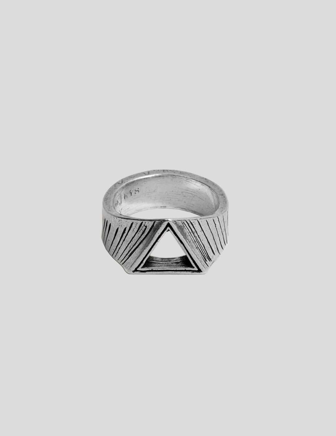ACCESORIOS TWOJEYS TRIANGLE RING  SILVER