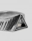 ACCESORIOS TWOJEYS TRIANGLE RING  SILVER
