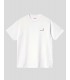 CAMISETA CARHARTT WIP  AMERICAN SCRIPT TEE  WHITE