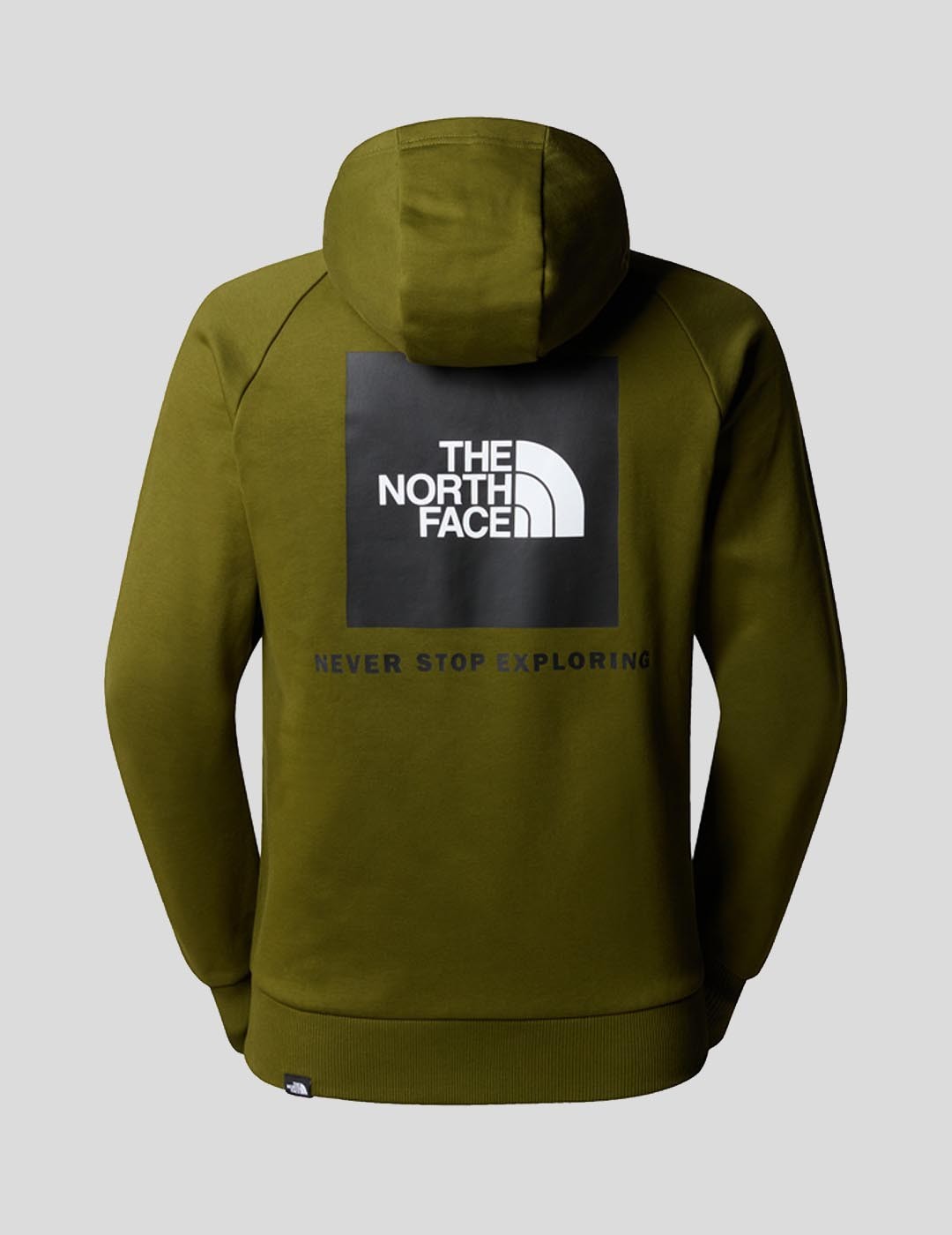 SUDADERA THE NORTH FACE RAGLAN RED BOX HOODIE  FOREST OLIVE