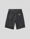 SHORTS CARHARTT WIP  LANDON SHORT  BLACK (HEAVY STONE WASH)