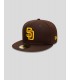GORRA NEW ERA SAN DIEGO PADRES MLB 59FIFTY FITTED  BROWN/YELLOW