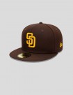 GORRA NEW ERA SAN DIEGO PADRES MLB 59FIFTY FITTED  BROWN/YELLOW