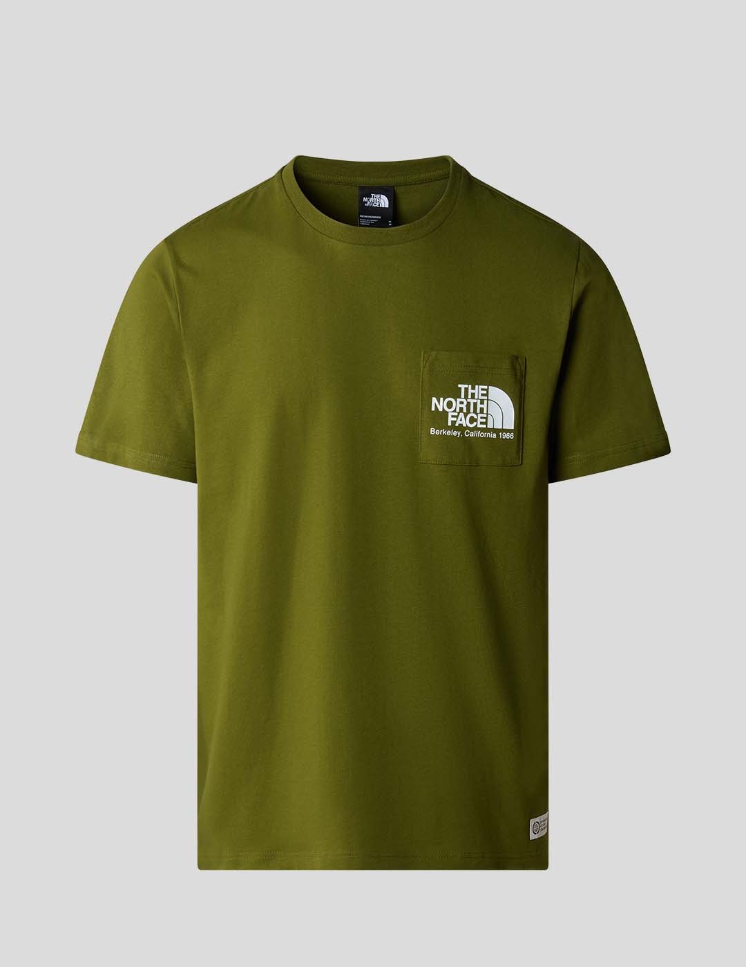 CAMISETA THE NORTH FACE BERKELEY CALIFORNIA POCKET TEE  FOREST OLIVE