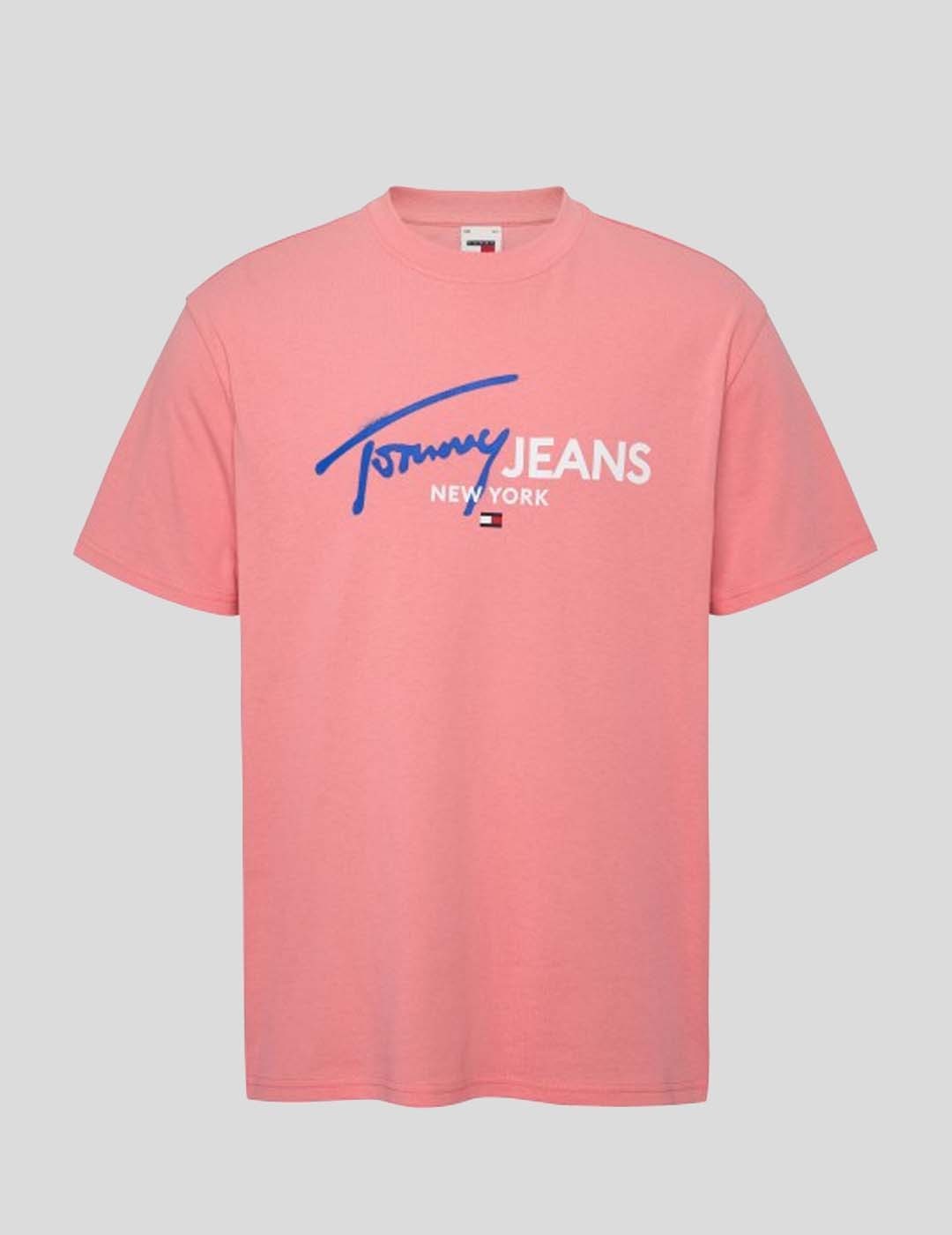 CAMISETA TOMMY JEANS SPRAY POP COLOR TEE  TIC PINK