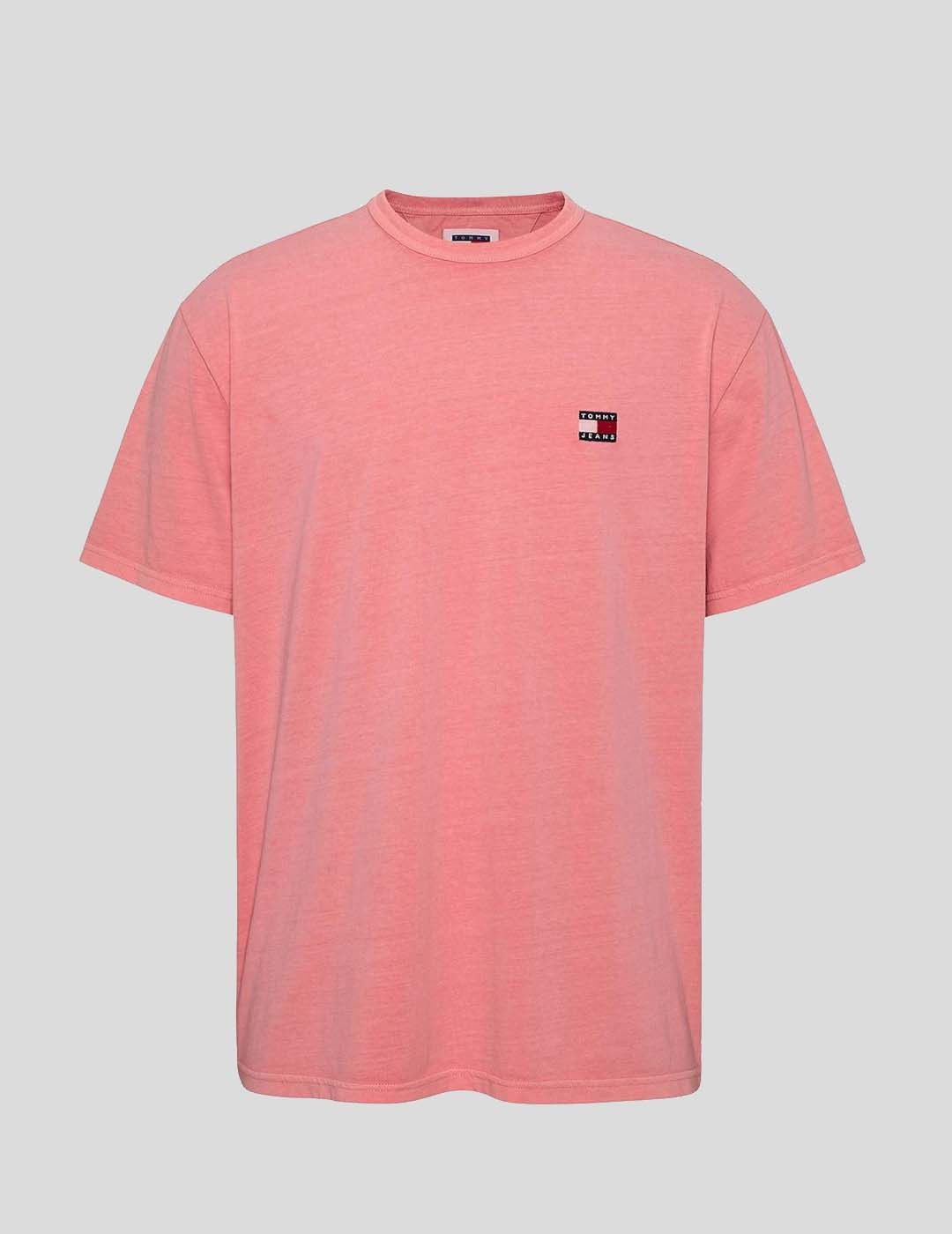 CAMISETA TOMMY JEANS WASHED BADGE TEE TIC PINK