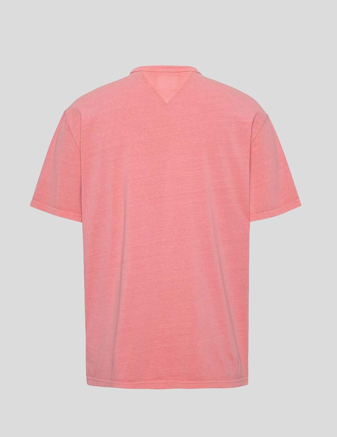 CAMISETA TOMMY JEANS WASHED BADGE TEE TIC PINK