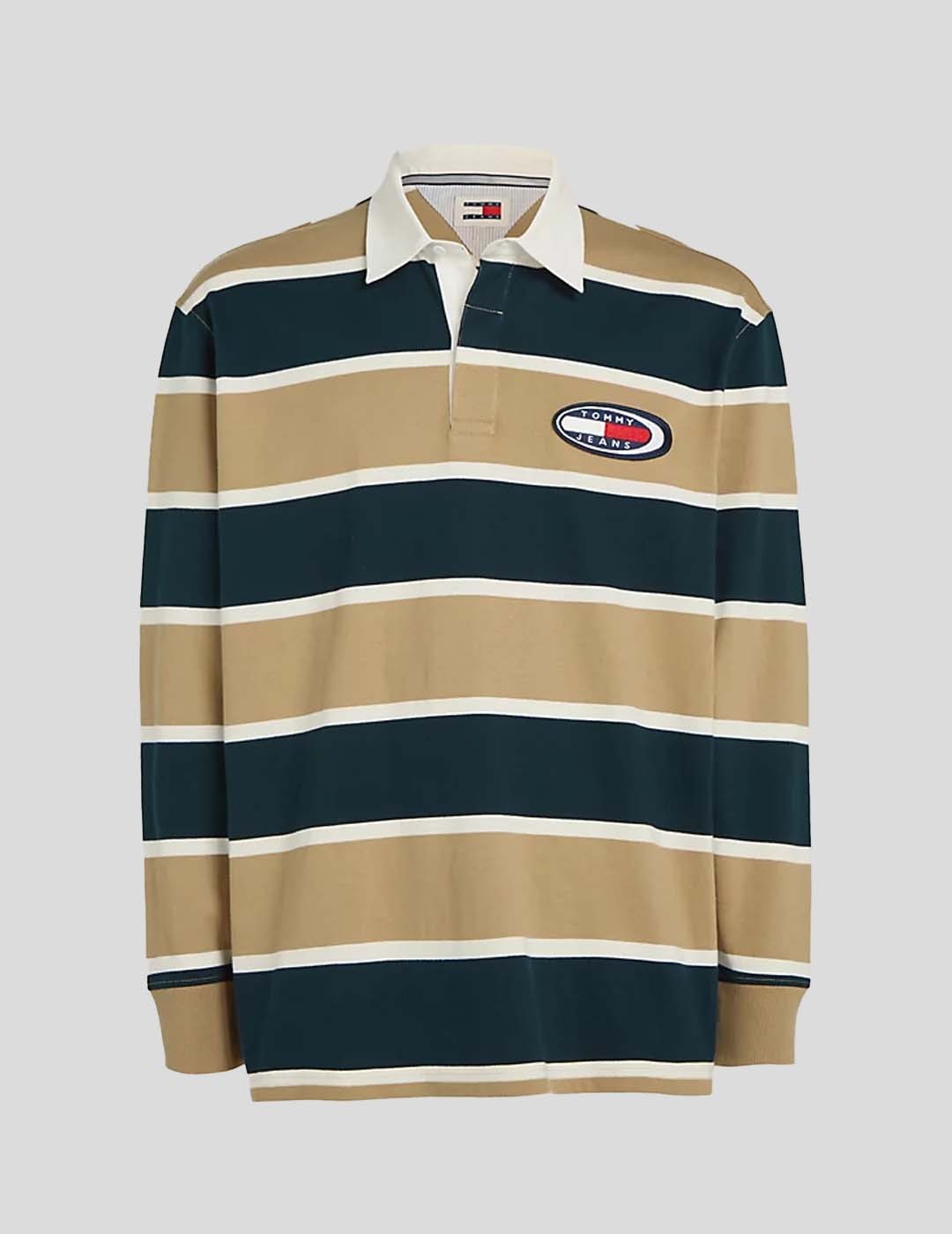 CAMISETA TOMMY JEANS ARCHIVE STRIPE RUGBY POLO  AB0 MULTI