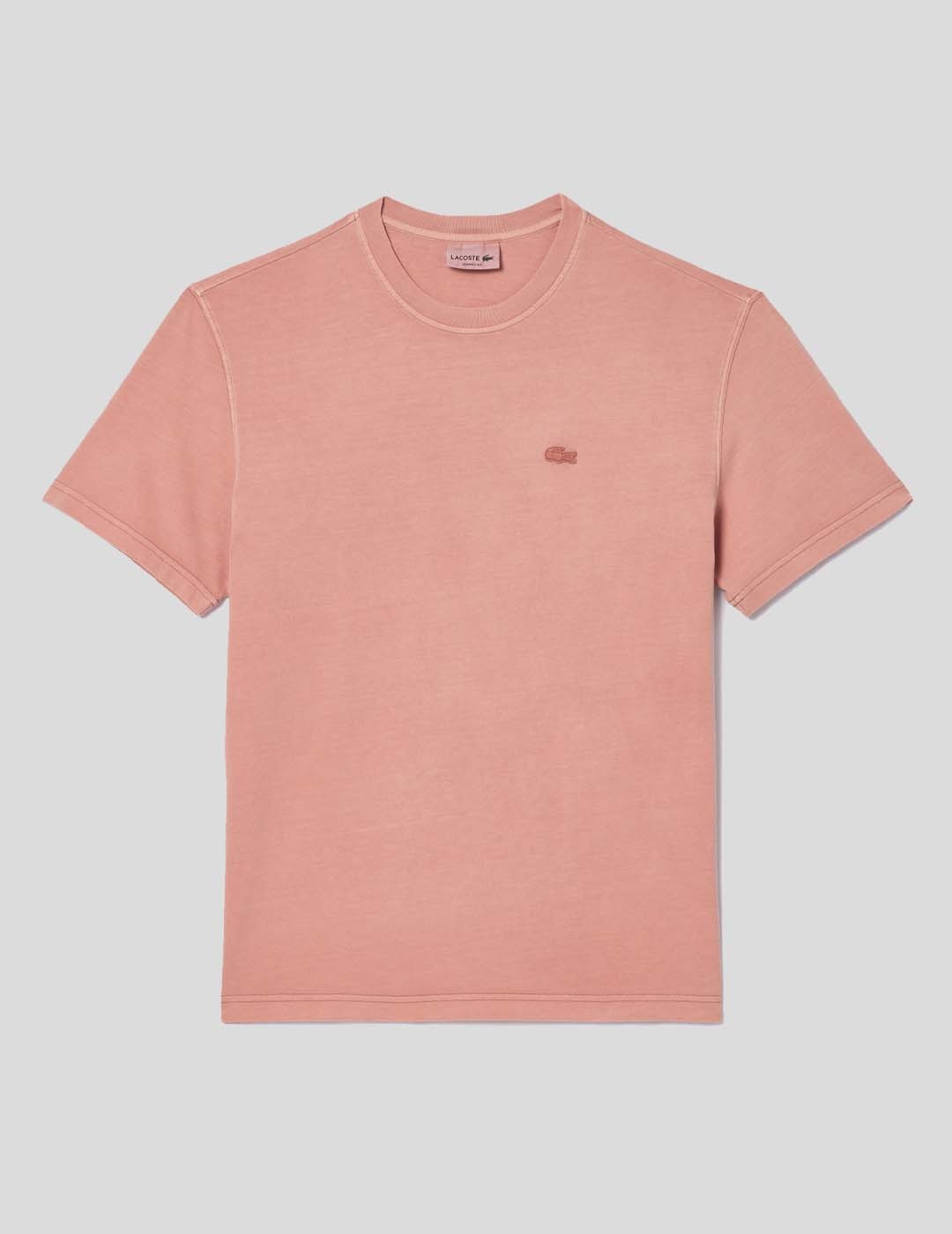 CAMISETA LACOSTE NATURAL DYED TEE   ECO ROSE