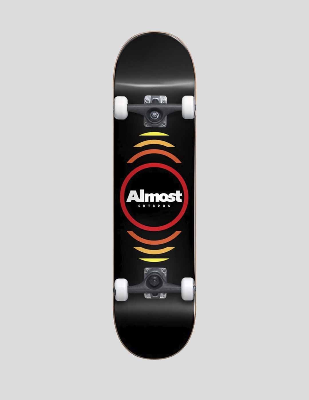 Skate Completo Almost Reflex Youth FP Soft Wheels 7.0" Negra