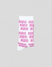 CALCETINES BISOUS SKATEBOARDS ALL OVER BISOUS SOCKS  WHITE/PINK