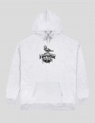 SUDADERA THRASHER X ANTIHERO COVER THE EARTH HOOD  ASH GREY