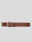 CINTURÓN CARHARTT WIP  SCRIPT BELT  LEATHER COGNAC/SILVER