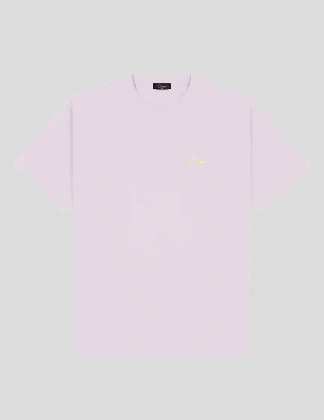 CAMISETA DIME CLÁSICA LOGO PEQUEÑO ROSA POLVORIENTO