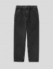 PANTALÓN CARHARTT WIP  SINGLE KNEE PANT  BLACK (STONE WASHED)