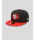GORRA NEW ERA SAN FRANCISCO 49ERS NFL PIN PACK 59FIFTY FITTED   BLACK/RED