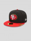 GORRA NEW ERA SAN FRANCISCO 49ERS NFL PIN PACK 59FIFTY FITTED   BLACK/RED