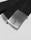 CINTURÓN CARHARTT WIP  CLIP BELT CHROME  BLACK
