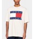 CAMISETA TOMMY JEANS FLAG BADGE OVERSIZED TEE  ASH GREY